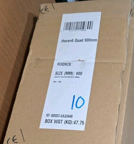 900mm quadrant sliding - 900mm,