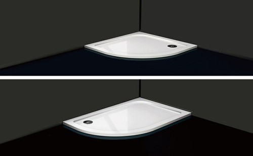 Quadrant white stone shower - quadrant,