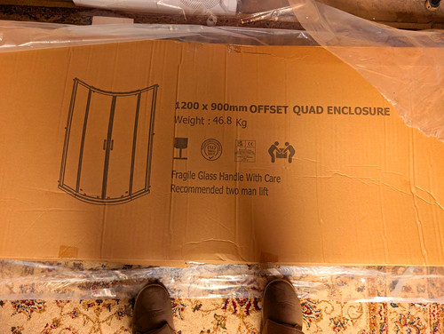 Newark offset quadrant glass - offset,