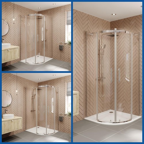 Offset quadrant shower - quadrant,