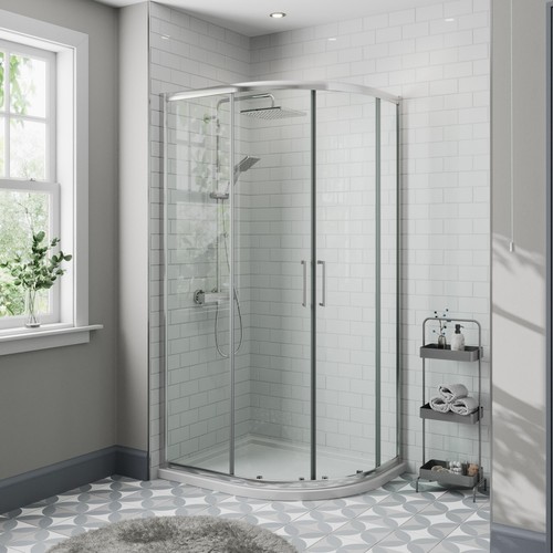 Offset quadrant shower - offset,