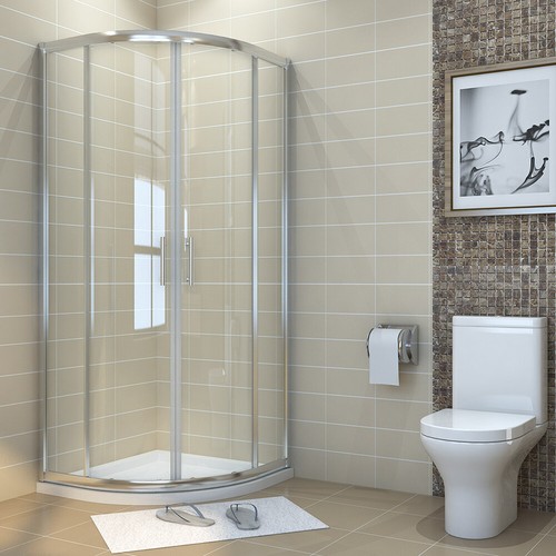 Offset quadrant shower - ,