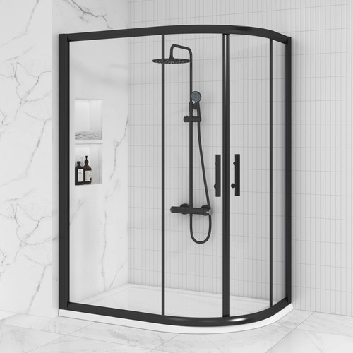 Matt black offset - black, quadrant