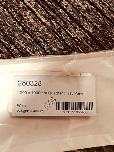 1200 1000mm quadrant shower - x,
