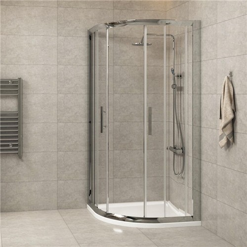 Quadrant shower enclosure - enclosure, and