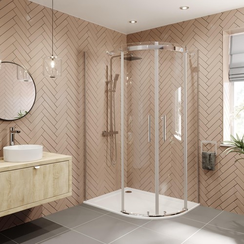 Frameless offset quadrant - frameless,