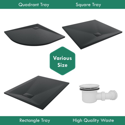 Smc black shower tray for - smc,